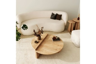 Table basse - Structure en bois - 90 x 60 x 30 cm - 85 x 35 x 30 cm