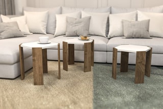 3 tables gigognes Lori - 44,5 x 41 x 44,5 cm