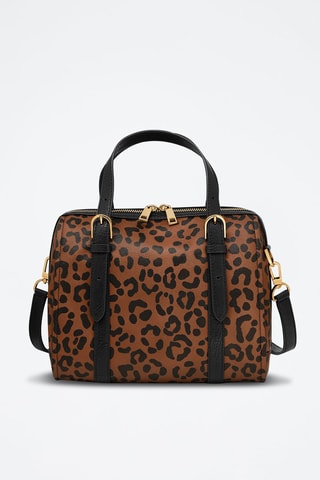 Sac à main Carlie - Marron et noir