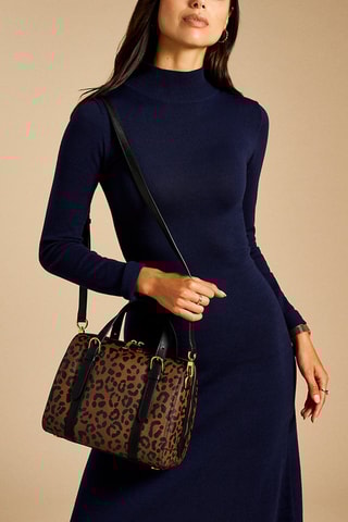 Sac à main Carlie - Marron et noir