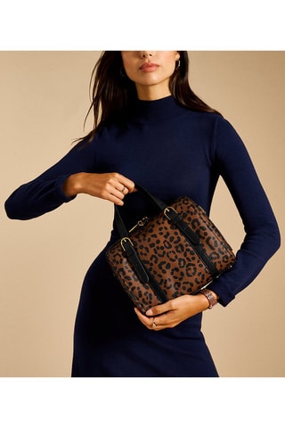 Sac à main Carlie - Marron et noir