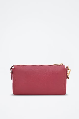 Pochette en cuir Wristlet - Rose