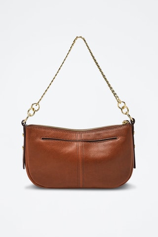 Sac porté épaule en cuir - Marron