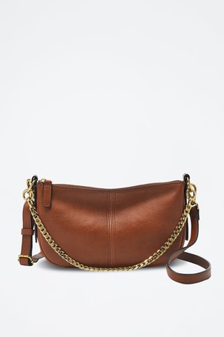 Sac porté épaule en cuir - Marron