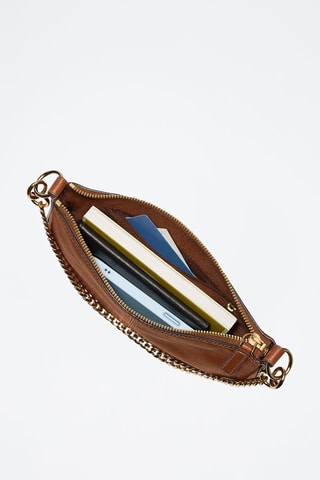 Sac porté épaule en cuir - Marron