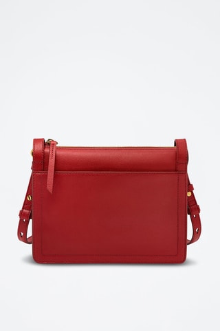 Sac bandoulière en cuir Taryn - Rouge