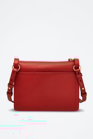 Sac bandoulière en cuir Taryn - Rouge