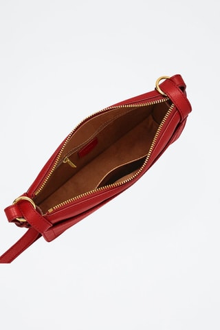 Sac bandoulière en cuir Taryn - Rouge