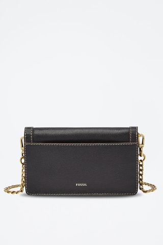 Sac bandoulière en cuir Ainsley - Bleu marine
