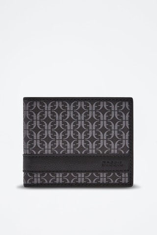 Portefeuille en cuir Lufkin - Noir et gris