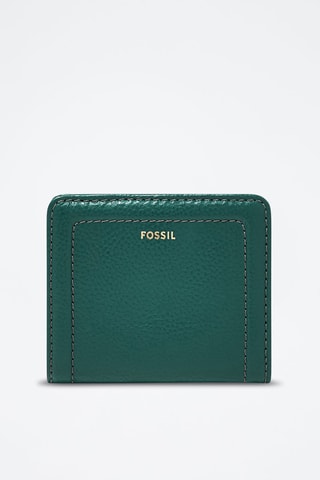 Portefeuille en cuir Madison - Vert et marron