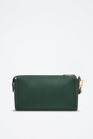 Trousse en cuir Wristlet - Vert