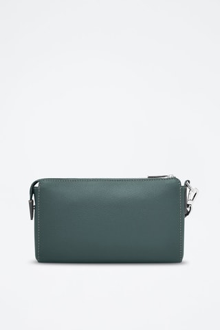 Trousse en cuir Wristlet - Bleu