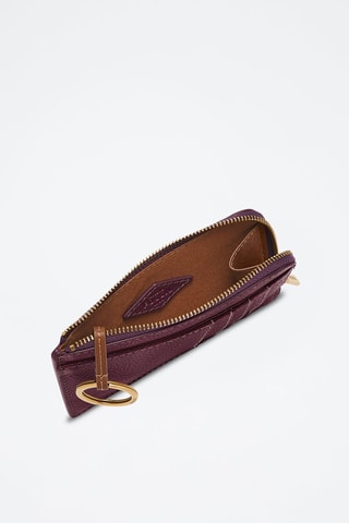 Porte-monnaie en cuir Jori - Violet