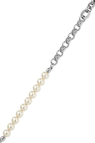 Bracelet - Argenté et blanc 