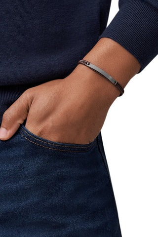 Bracelet en cuir - Marron 