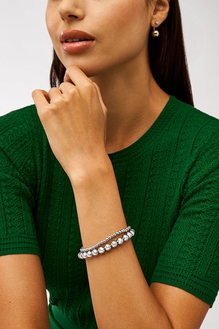 2 bracelets - Zircons