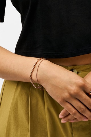 Bracelet multi-rangs - Doré rose