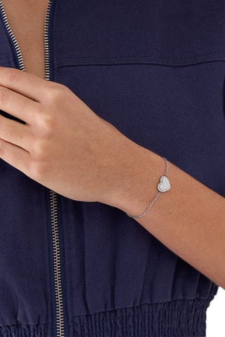 Bracelet - Argenté et blanc