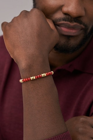 Bracelet - Doré et rouge