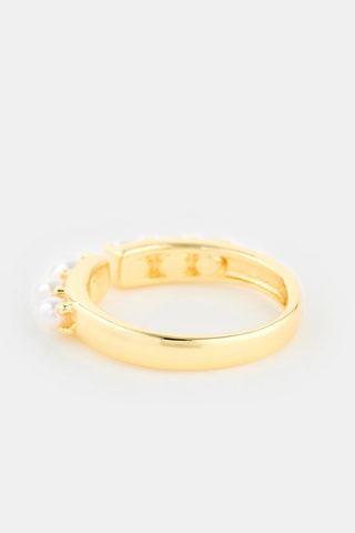 Bague - Doré et blanc