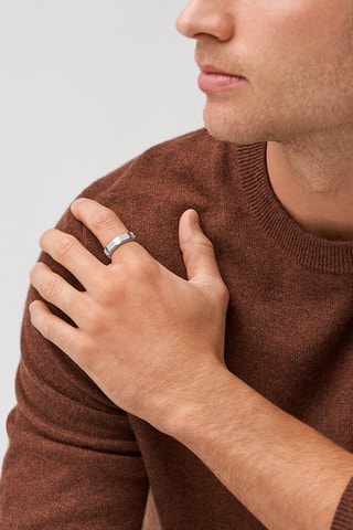 Bague Archival - Argenté et blanc