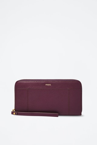 Compagnon en cuir Jori - Violet