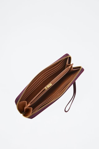 Compagnon en cuir Jori - Violet