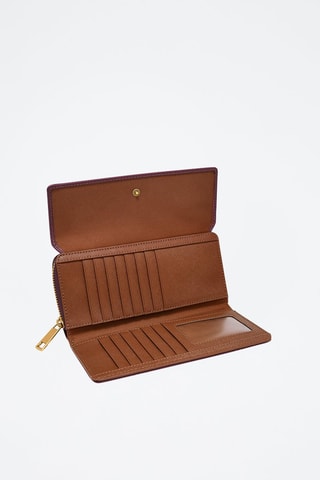 Compagnon en cuir Jori - Violet