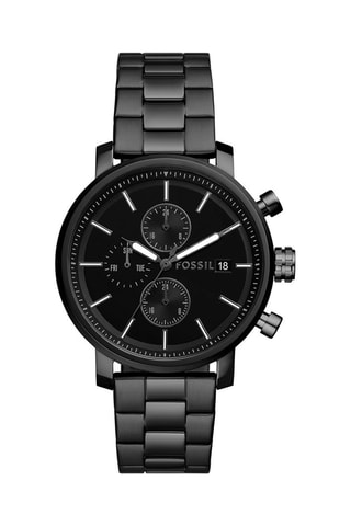 Montres à quartz en acier Rhett - Noir