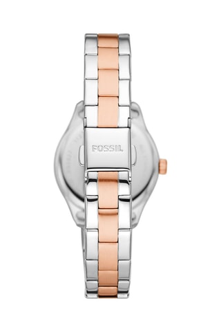 Montre à quartz en acier Rye - Argenté et doré rose