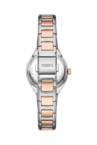 Montre à quartz en acier inoxydable Eevie - Argenté et doré rose