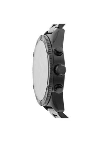 Montre à quartz en acier Brox  - Anthracite et marron