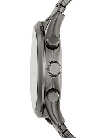 Montre à quartz en acier Fenmore - Argenté et bleu