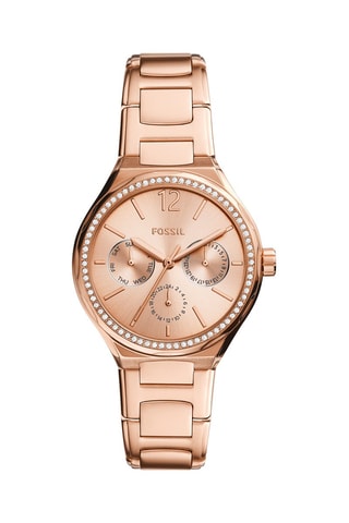 Montre à quartz en acier Eevie - Doré rose