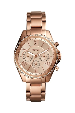 Montre à quartz en acier Modern Courier - Chronographe - Doré rose