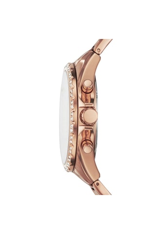 Montre à quartz en acier Modern Courier - Chronographe - Doré rose