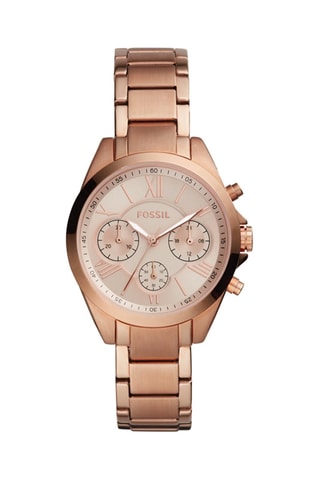 Montre à quartz en acier - Chronographe - Doré rose