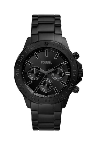 Montre à quartz en acier - Noir