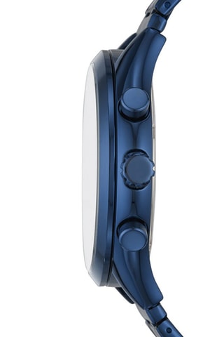Montre à quartz en acier - Bleu