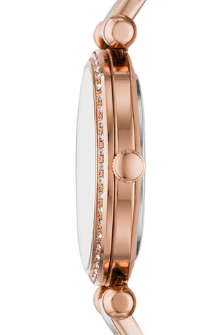 Montre à quartz en acier - Doré rose et blanc