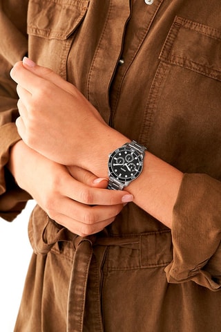 Coffret 2 montres à quartz en acier Bannon - Argenté