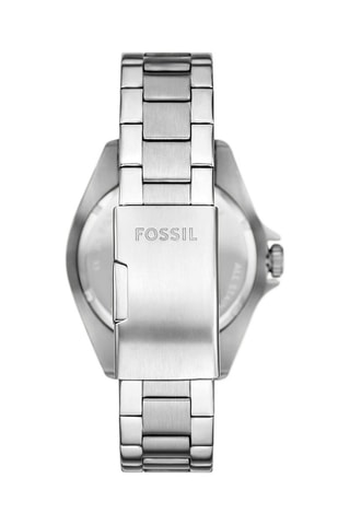 Montre à quartz en acier - Argenté et noir