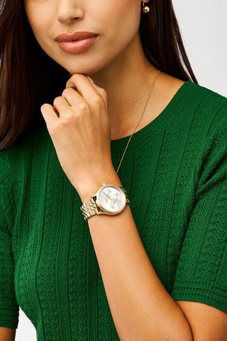 Coffret 2 montres à quartz en acier - Doré et argenté