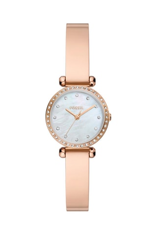 Montre à quartz en acier - Doré rose et blanc