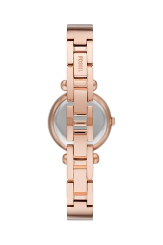 Montre à quartz en acier - Doré rose et blanc