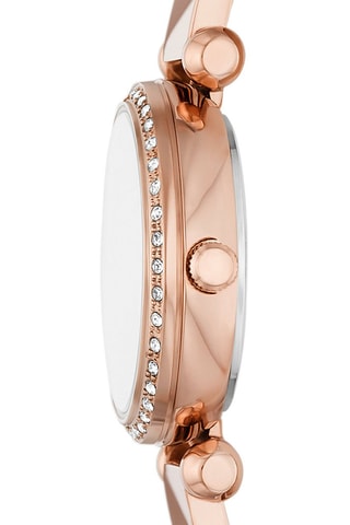 Montre à quartz en acier - Doré rose et blanc