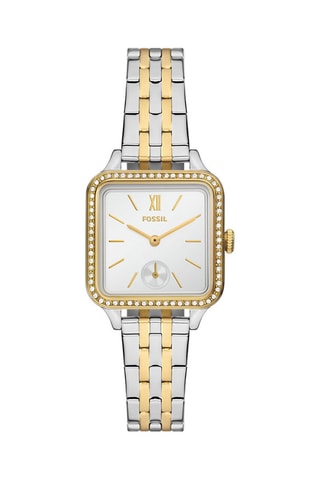 Montre à quartz en acier - Argenté et doré