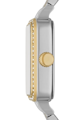 Montre à quartz en acier - Argenté et doré
