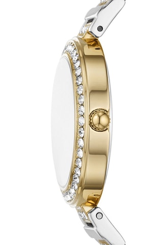 Montre à quartz en acier - Argenté et doré